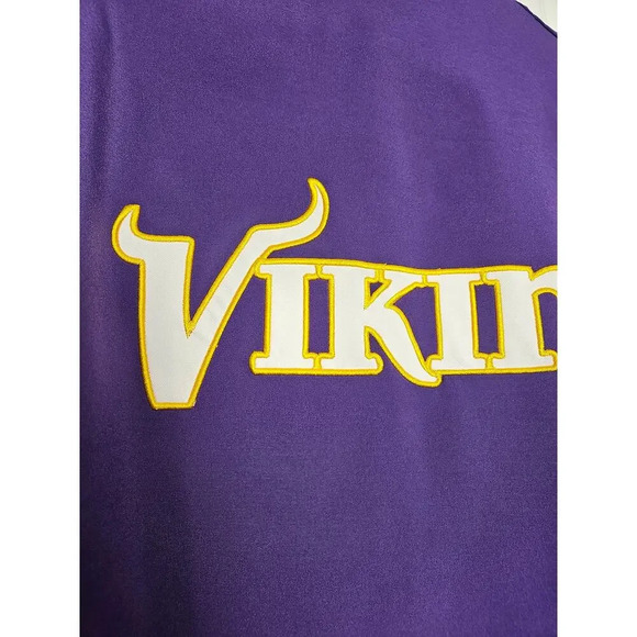 Minnesota Vikings NFL Apparel Large Full Zip Fleece Lined Jacket XL - Picture 4 of 12